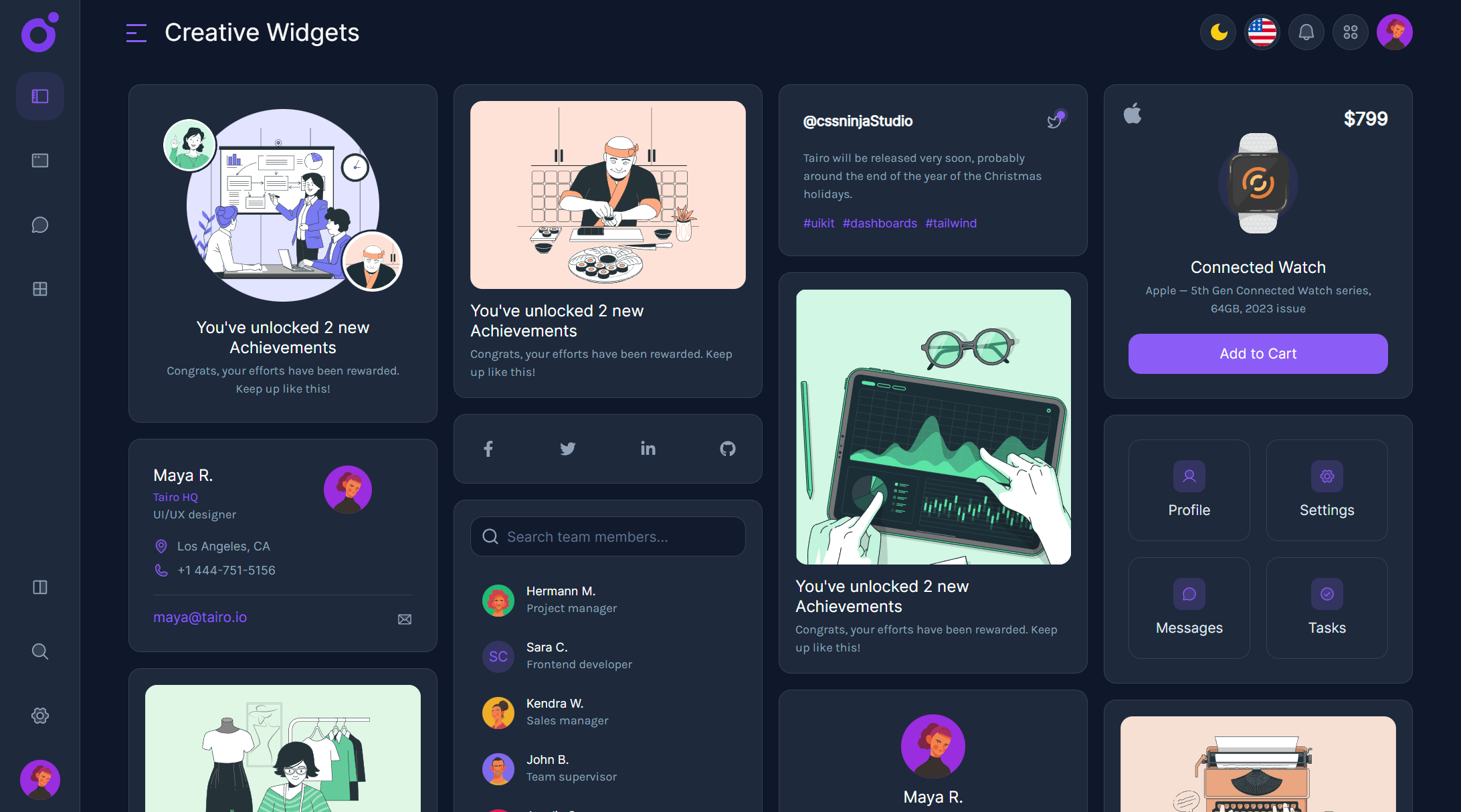 Tairo - Creative Widgets