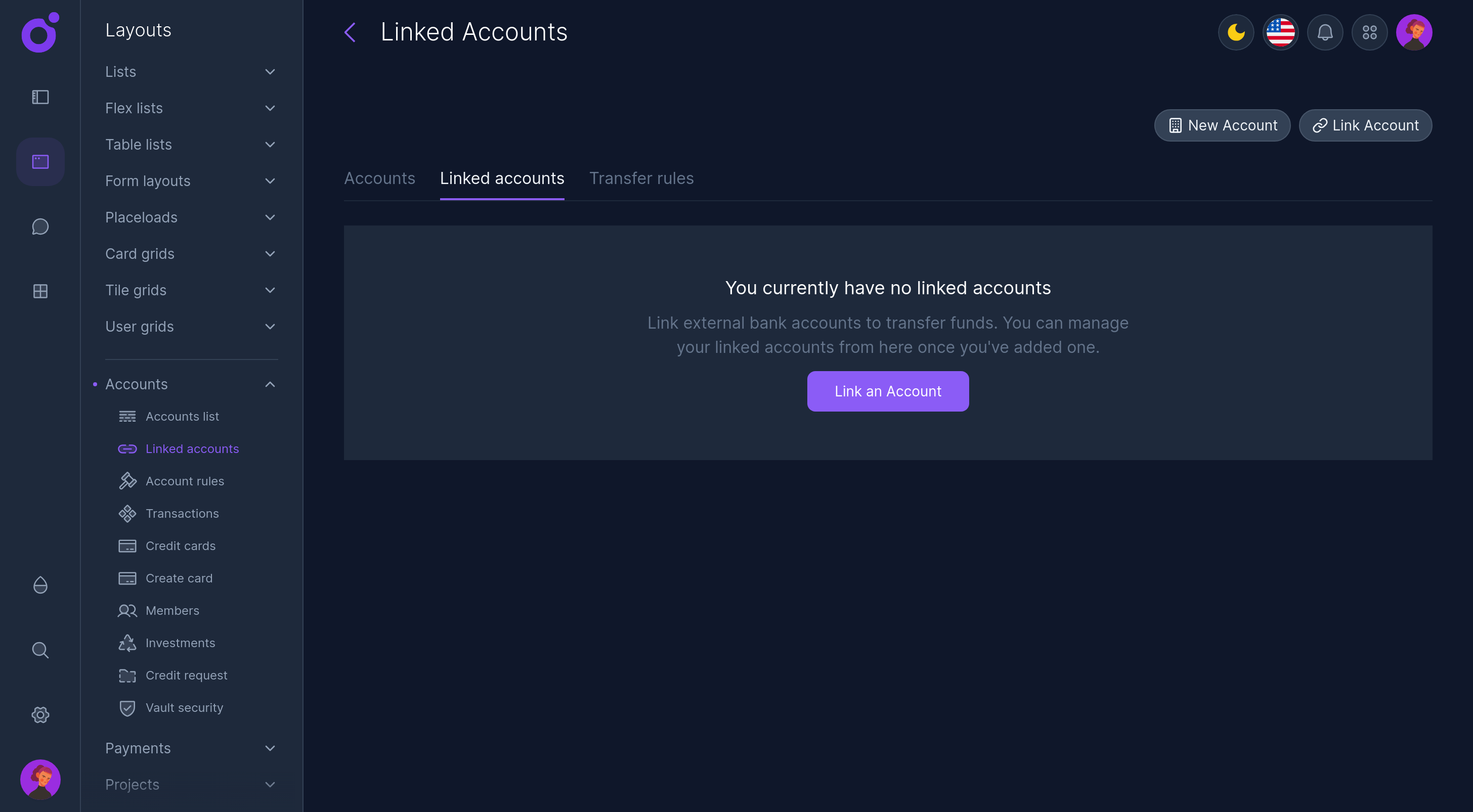 Tairo - Linked Accounts