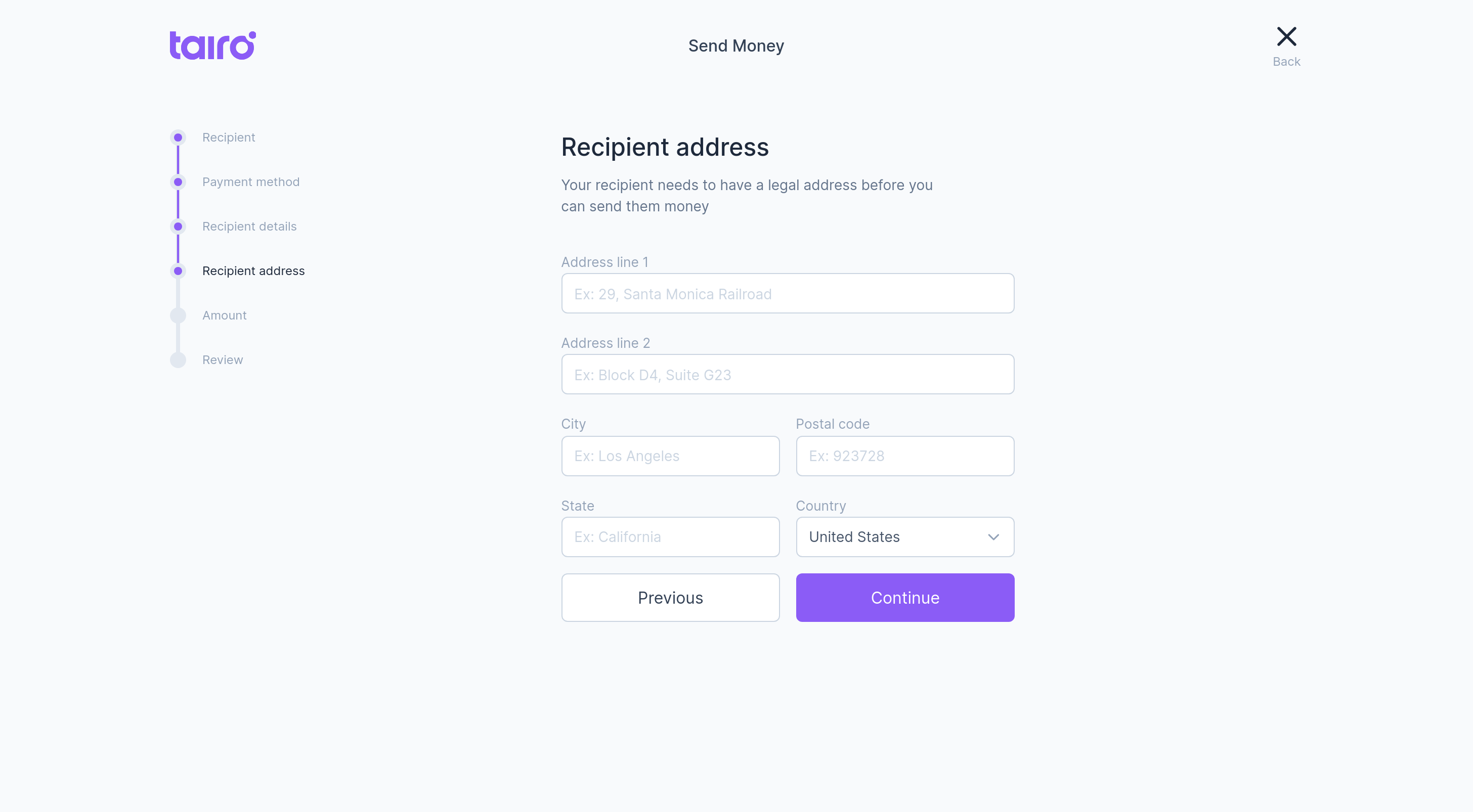 Tairo - Send - Step 4